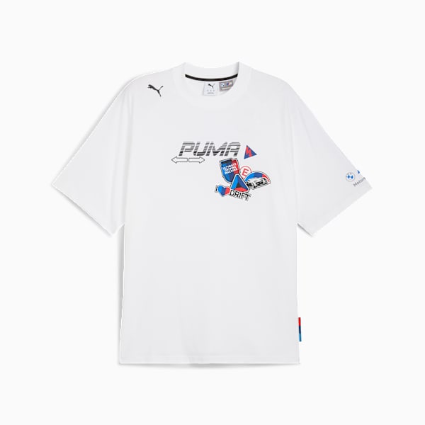 BMW M Motorsport Sticker Tee Men, PUMA White, extralarge