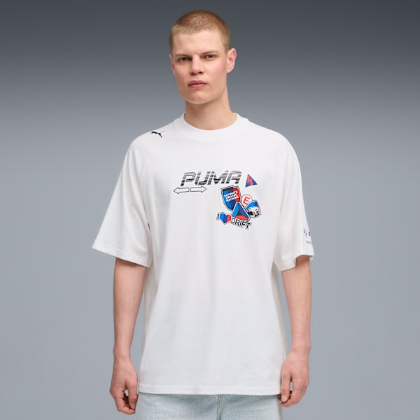 BMW M Motorsport Sticker Tee Men, PUMA White, extralarge