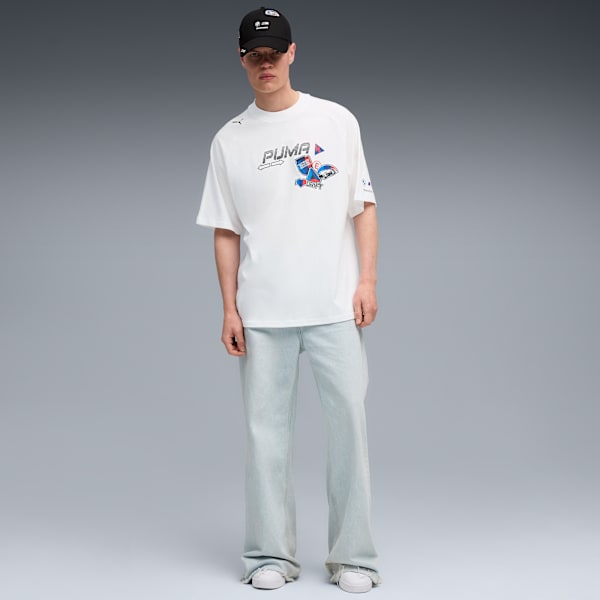 BMW M Motorsport Sticker Tee Men, PUMA White, extralarge