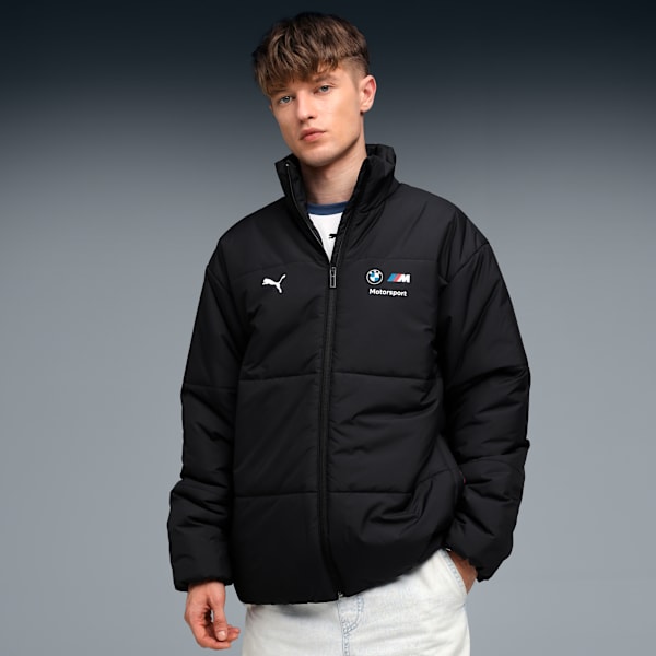 BMW M Motorsport Essentials Men's Puffer Jacket, PUMA Black, extralarge-IND