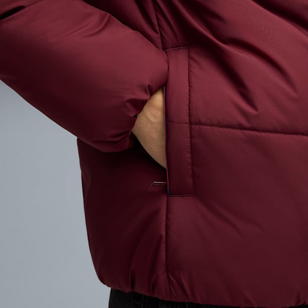 BMW M Motorsport Essentials Men's Puffer Jacket, Ruby Shimmer, extralarge-IND