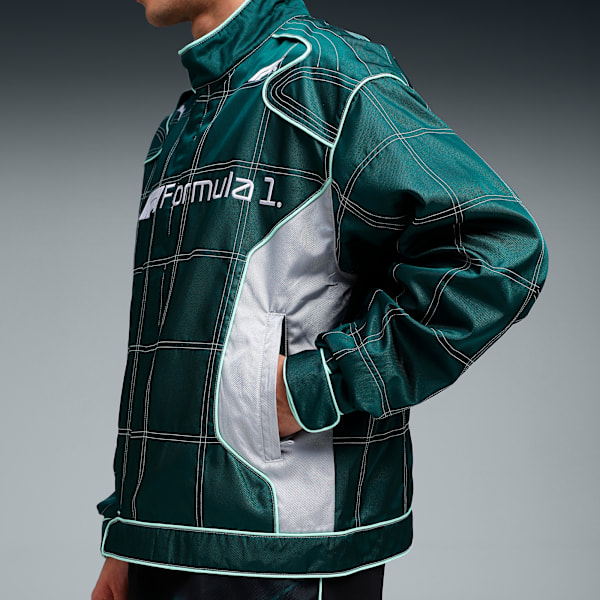 F1® Lifestyle Men's Racing Jacket, Green Terrain, extralarge-IND