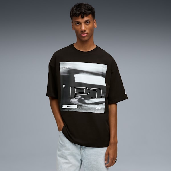 F1 Lifestyle Racing Tee Men, PUMA Black, extralarge