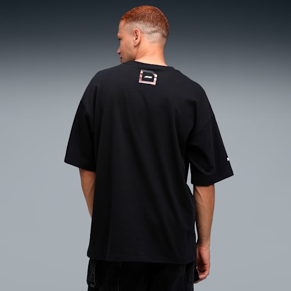 F1 Lifestyle Men's Oversized Racing T-shirt, PUMA Black, extralarge-IND
