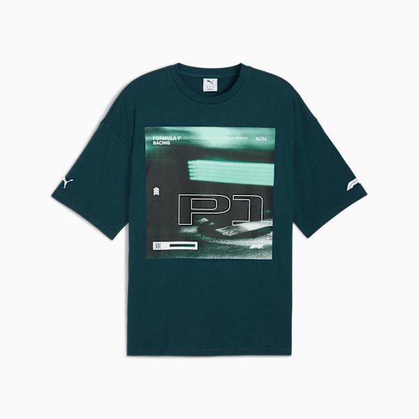 F1 Lifestyle Racing Tee Men, Green Terrain, extralarge