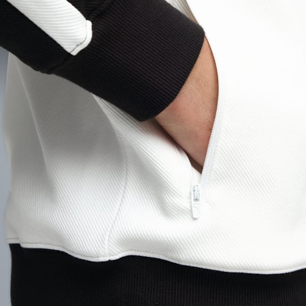 T7 Relaxed Wing Collar Track Jacket Unisex, PUMA White-PUMA Black, extralarge-GBR