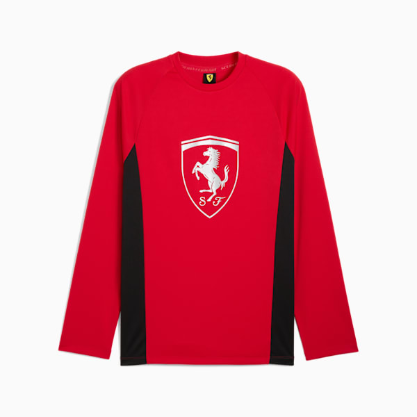Scuderi Ferrari HP Lifestyle Long Sleeve Tee Men, Rosso Corsa, extralarge