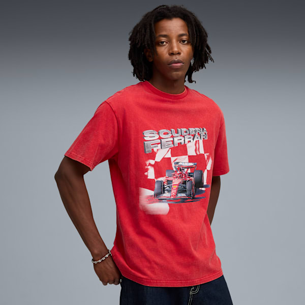 T-shirt graphique Ferrari II Homme, Rosso Corsa, extralarge