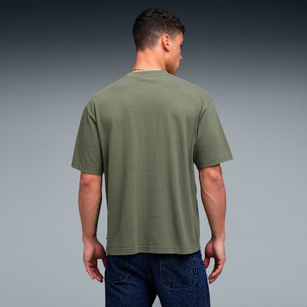 House of Graphics Men’s Relaxed Cotton Tee, Loden Green, extralarge-IND