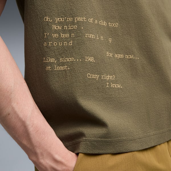 House of Graphics Men’s Relaxed Cotton Tee, Loden Green, extralarge-IND