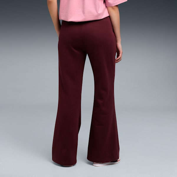 HER Women’s Fleece Straight Pants, Ruby Shimmer, extralarge-IND