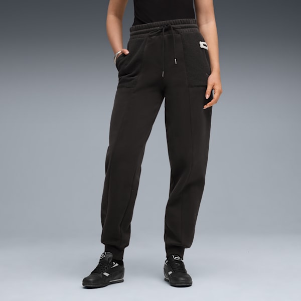 Her Women's High-Waist Sweatpants, PUMA Black, extralarge