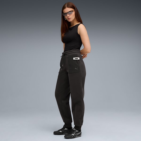 Pants de cintura alta Her para mujer, PUMA Black, extralarge