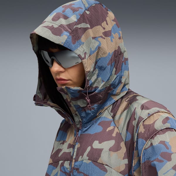 CLRT All-Over Print Ripstop Jacket Unisex, Raisin, extralarge
