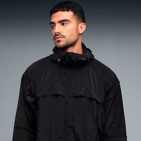 CLRT Oversized Ripstop Hooded Jacket, PUMA Black, extralarge-IND