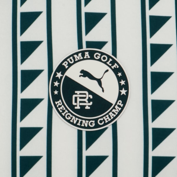 メンズ ゴルフ PUMA x Reigning Champ MATTR 半袖 ポロシャツ, Warm White-Green Terrain, extralarge-JPN
