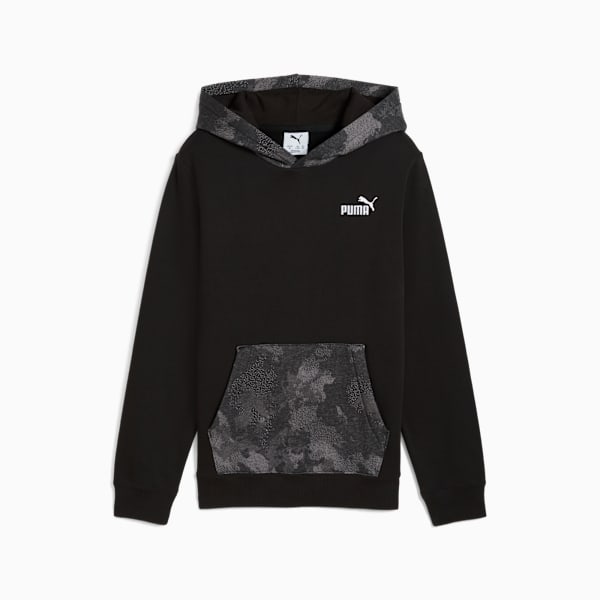 Essentials Camo Hoodie Youth, PUMA Black, extralarge-GBR