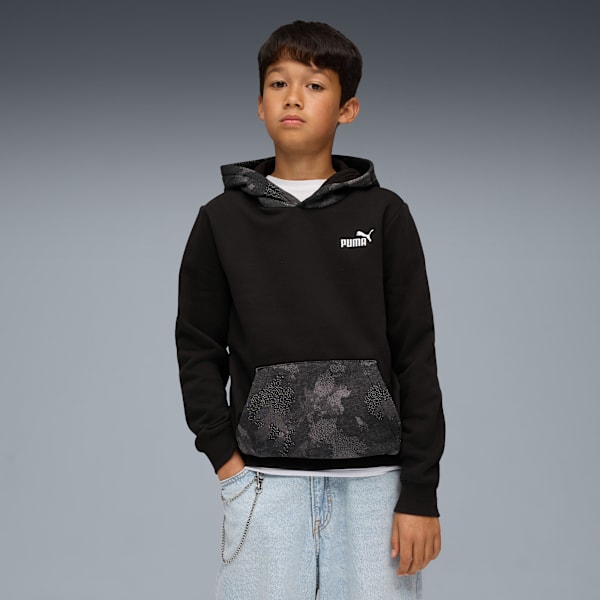 Essentials Camo Hoodie Youth, PUMA Black, extralarge-GBR