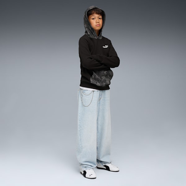 Essentials Camo Hoodie Youth, PUMA Black, extralarge-GBR