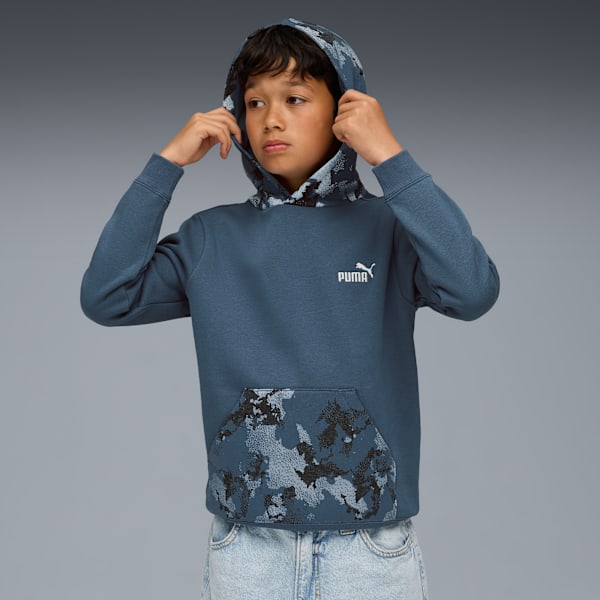 Essentials Camo Hoodie Youth, Dark Indigo, extralarge-GBR