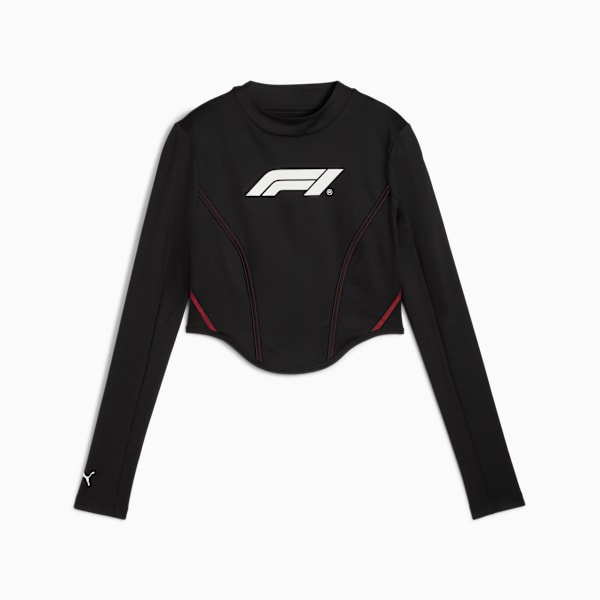 F1® Wmns LR LS Corset Top Women, PUMA Black, extralarge