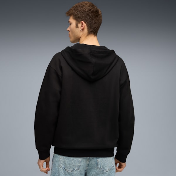 BMW M Motorsport Essentials Men's Full-Zip Hooded Jacket, PUMA Black, extralarge-IND