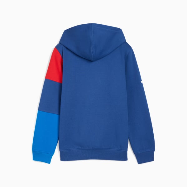 BMW M Motorsport Kids Essentials Hoodie Youth, Pro Blue-M Color, extralarge