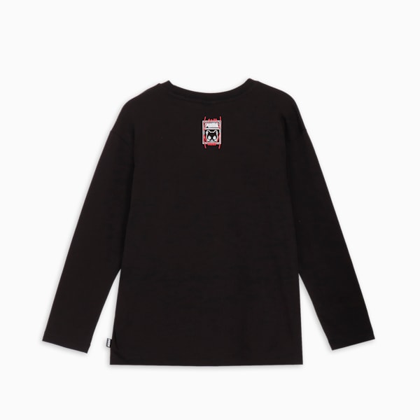 ユニセックス NEKO-san x DYLAN グラフィック 長袖 Tシャツ, PUMA Black, extralarge-JPN