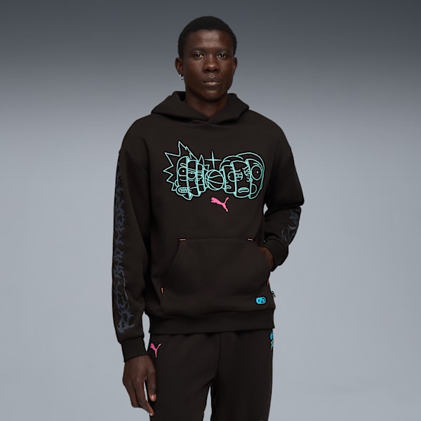 PUMA x RICK AND MORTY Hoodie Men, PUMA Black, extralarge-GBR