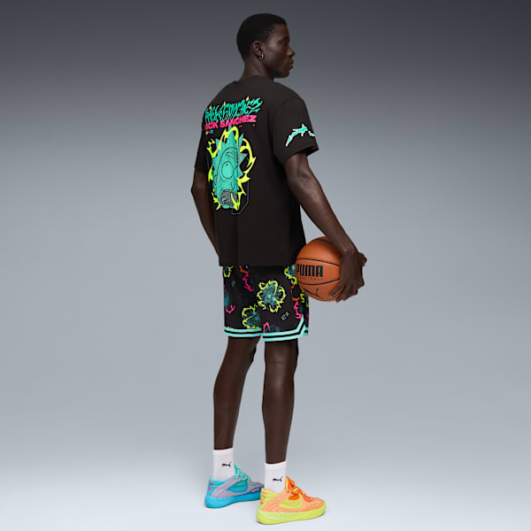 PUMA x RICK AND MORTY Basketball Tee Men I, PUMA Black, extralarge-GBR