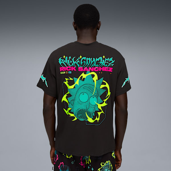 PUMA x RICK AND MORTY Basketball Tee Men I, PUMA Black, extralarge-GBR
