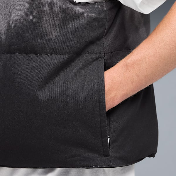 Hoops x E.T. Men's Puffer Vest, PUMA Black-AOP, extralarge
