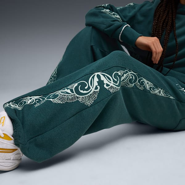 PUMA HOOPS x HARRY POTTER™ Sweatpants Women, Green Terrain-heather, extralarge