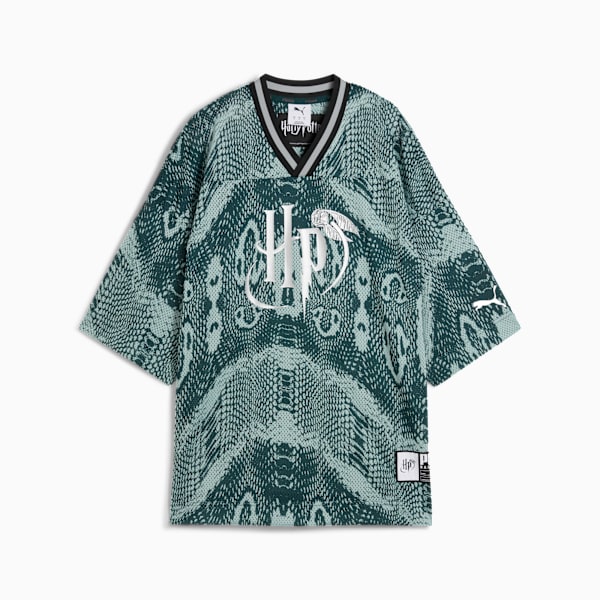 PUMA HOOPS x HARRY POTTER™ Jersey Women, Green Terrain-AOP, extralarge