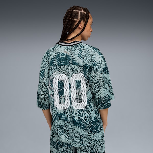 PUMA HOOPS x HARRY POTTER™ Jersey Women, Green Terrain-AOP, extralarge