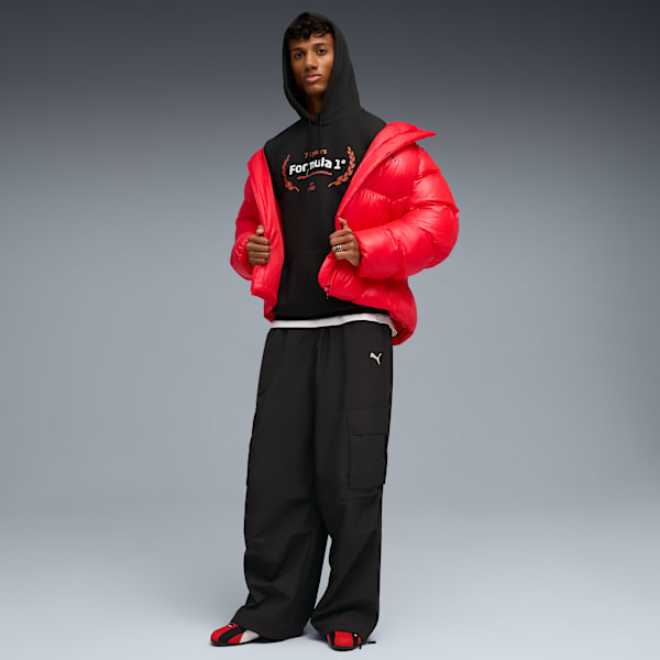 F1® Essentials Logo Graphic Hoodie Men, PUMA Black, extralarge