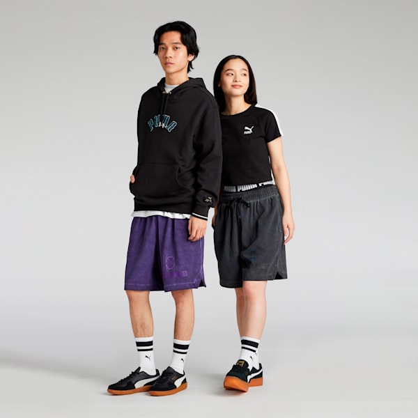 ユニセックス NEKO-san x DYLAN オーバーダイ ニット ショーツ, PUMA Black, extralarge-JPN