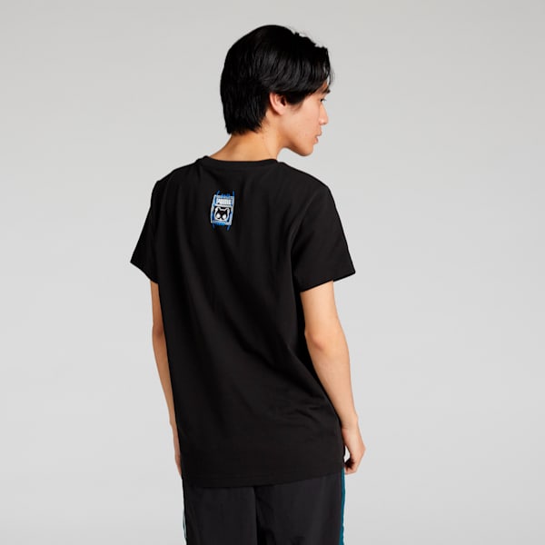 ユニセックス NEKO-san x DYLAN ワンポイント 半袖 スリム Tシャツ, PUMA Black, extralarge-JPN