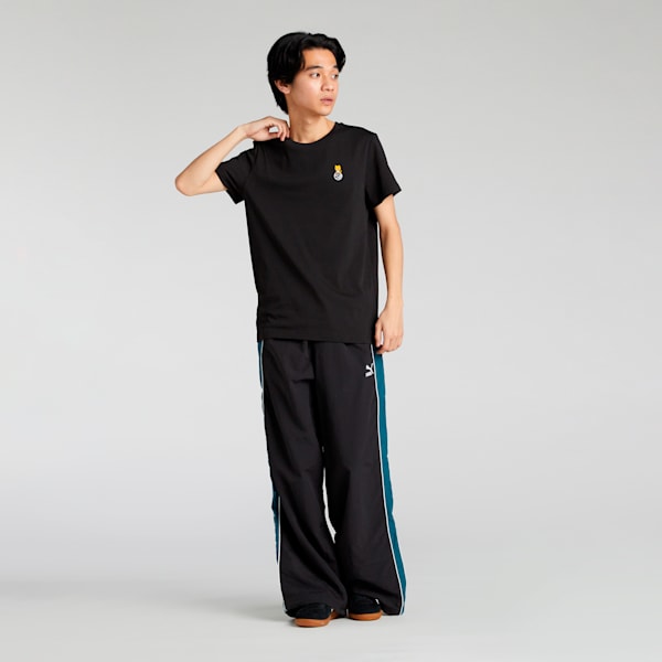 ユニセックス NEKO-san x DYLAN ワンポイント 半袖 スリム Tシャツ, PUMA Black, extralarge-JPN