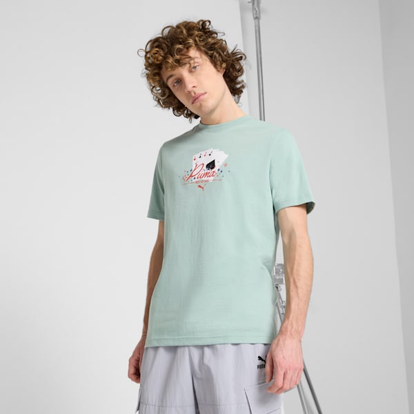 Camiseta estampada para hombre Las Vegas Four Aces, Light Moss, extralarge