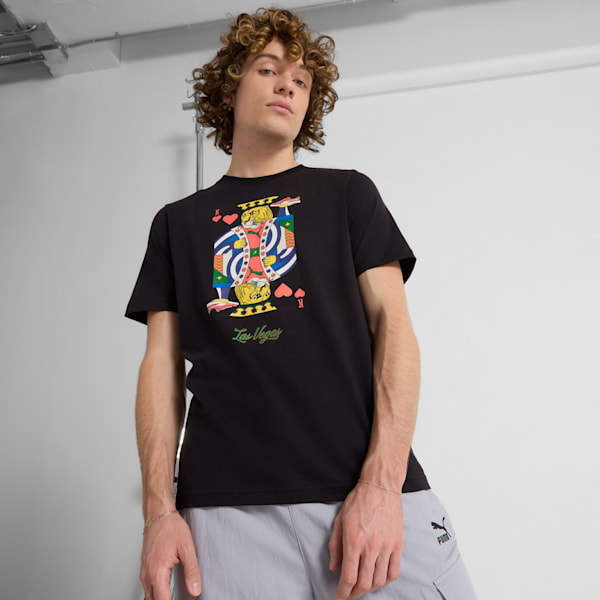 Las Vegas Men's Graphic Tee, PUMA Black, extralarge
