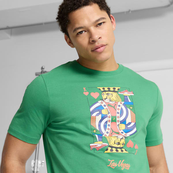 Las Vegas Men's Graphic Tee, Archive Green, extralarge