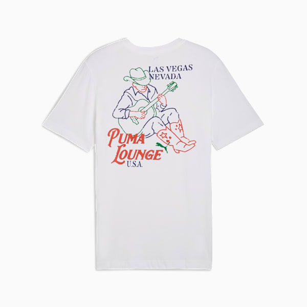 Playera Graphics LV Cowboy para hombre, PUMA White, extralarge