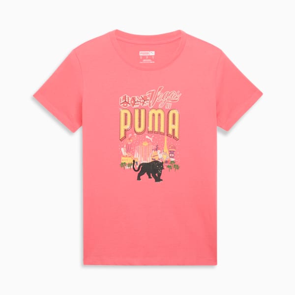 Playera para mujer Las Vegas Billboards, Peach Frost, extralarge
