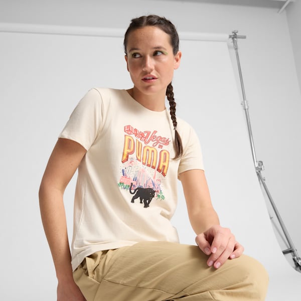 Las Vegas Billboards Women's Tee, Alpine Snow, extralarge