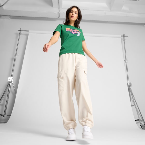Playera para mujer Las Vegas Mirror, Archive Green, extralarge