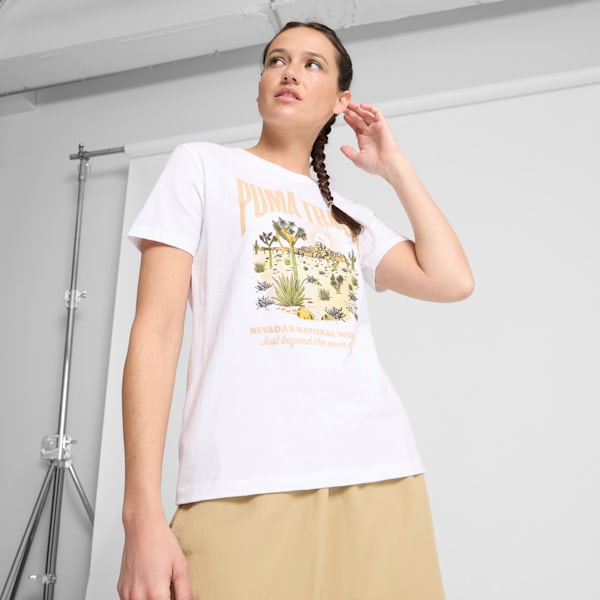 Playera para mujer Las Vegas Park, PUMA White, extralarge