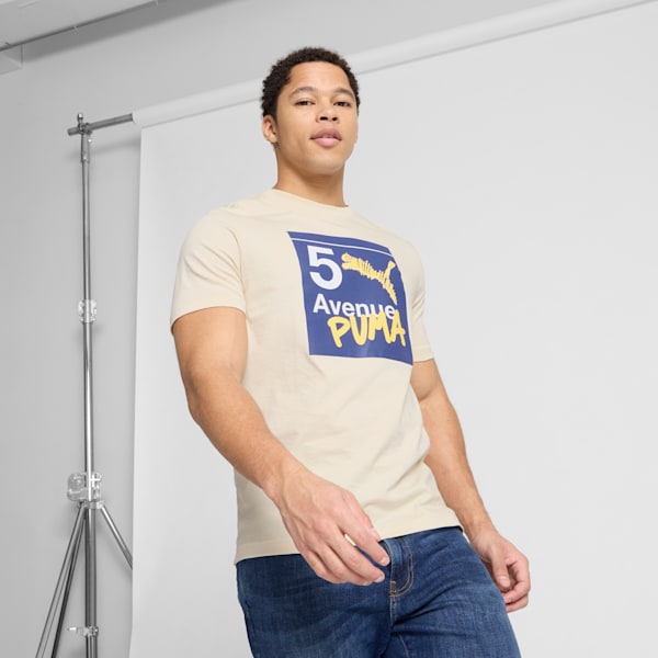 NYC Flagship Subway Men's Tee, Alpine Snow, extralarge