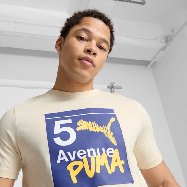 NYC Flagship Subway Men's Tee, Alpine Snow, extralarge