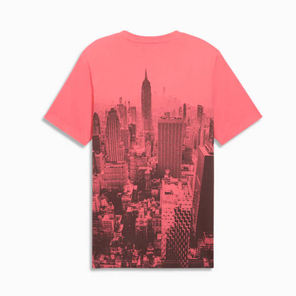 NYC Flagship Skyline Men's Tee, Peach Frost, extralarge